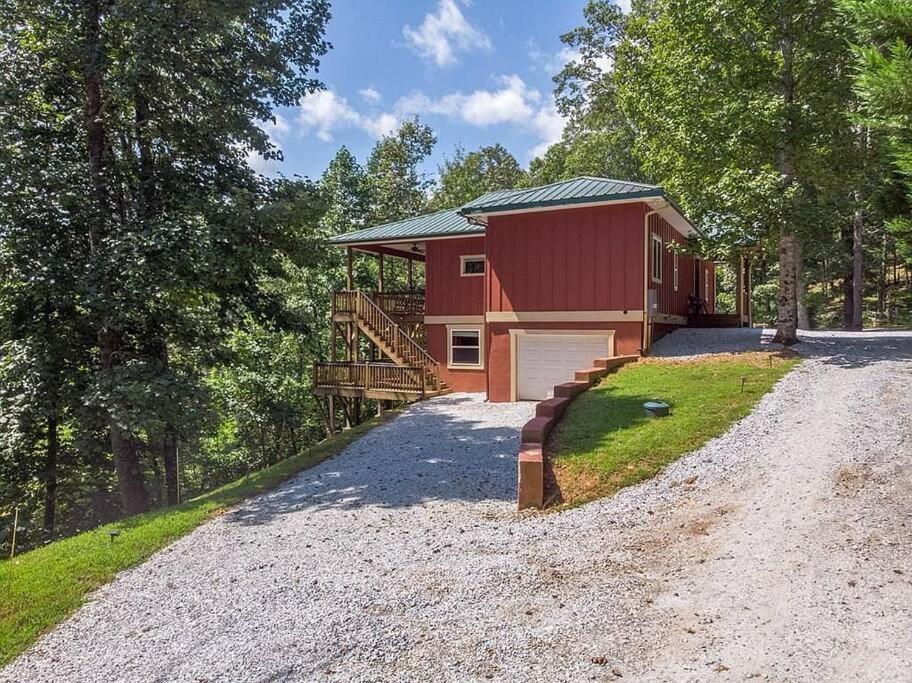Red Rooster Family Cabin W/Hot Tub+Fire Pit+View Franklin Exterior foto